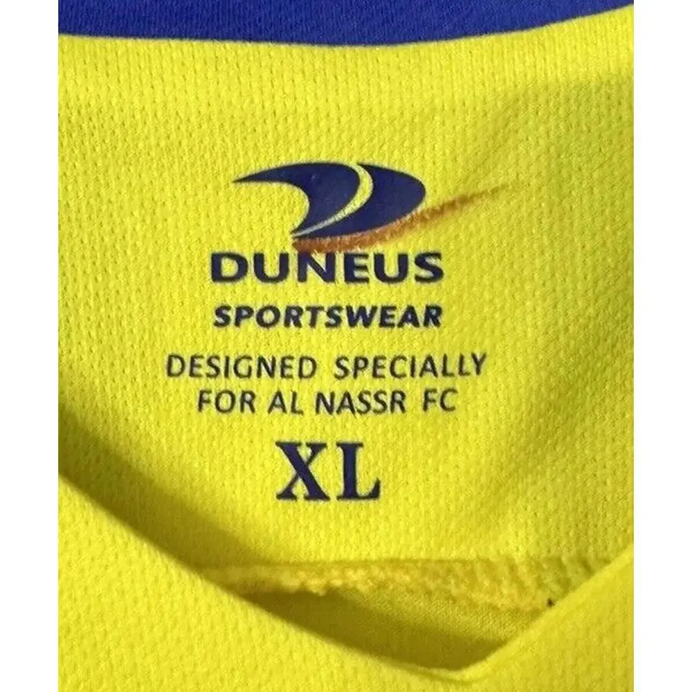 NWT Exclusive‎ Duneus Al Nassar FC Authentic Ronaldo Soccer Jersey Shirt Size XL